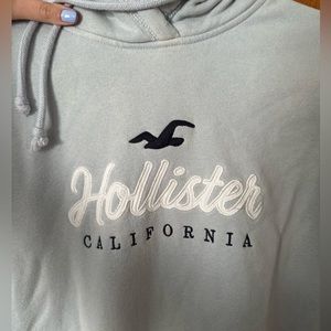 Hollister Womens Light Blue Hoodie